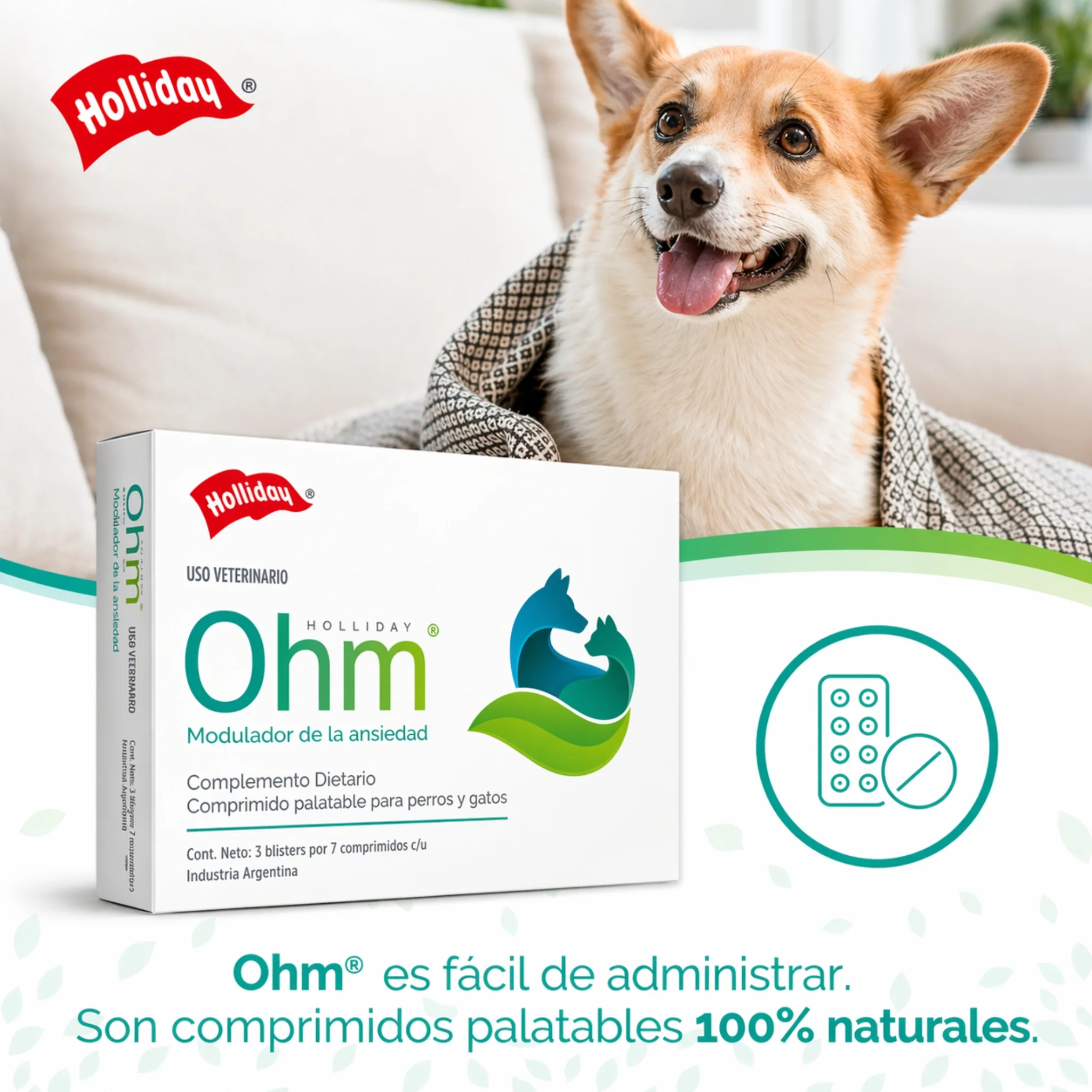 OHM – Modulador de Ansiedad y Estrés para Perros y Gatos - Image 3