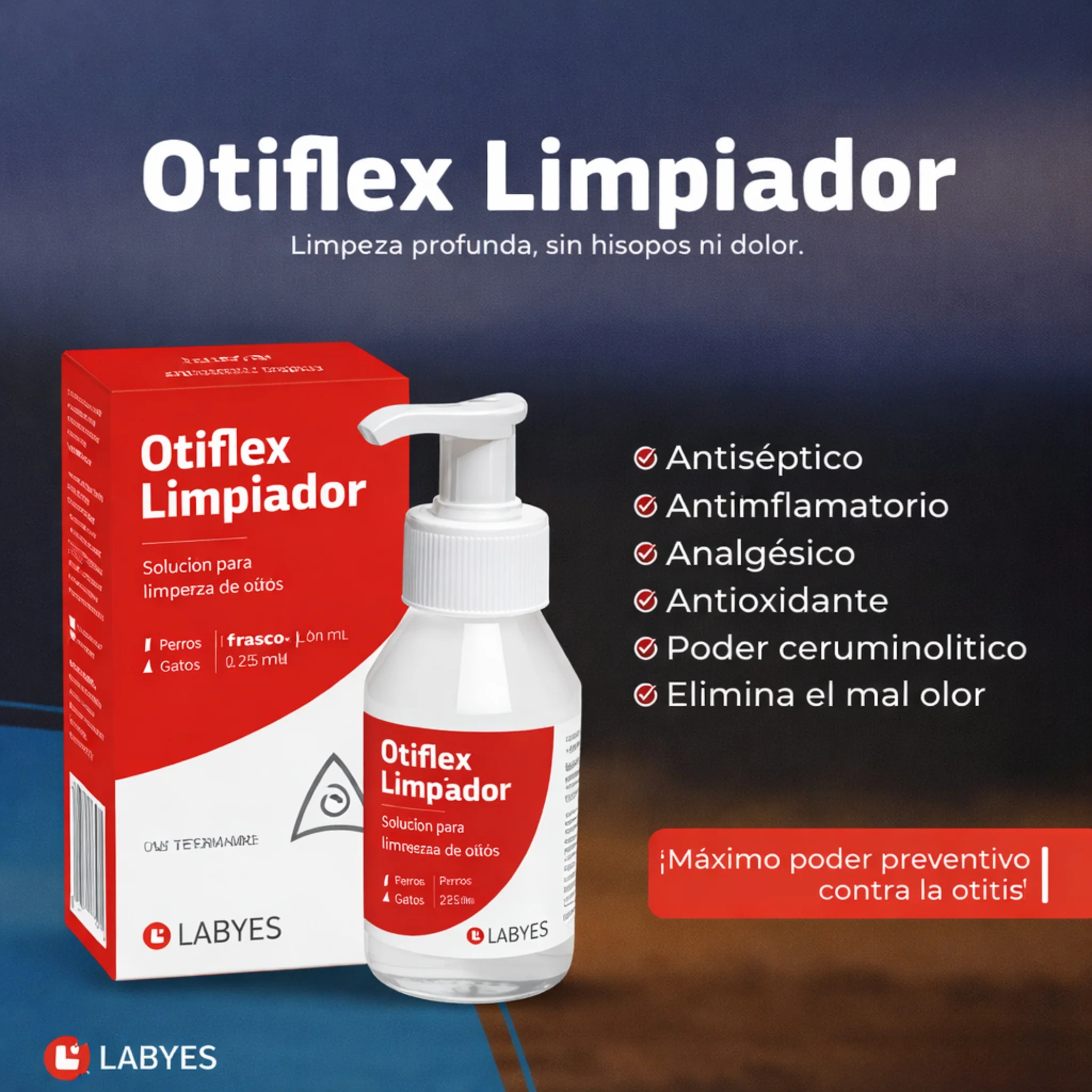 Otiflex Limpiador – Solución Ótica para Perros y Gatos - Image 3