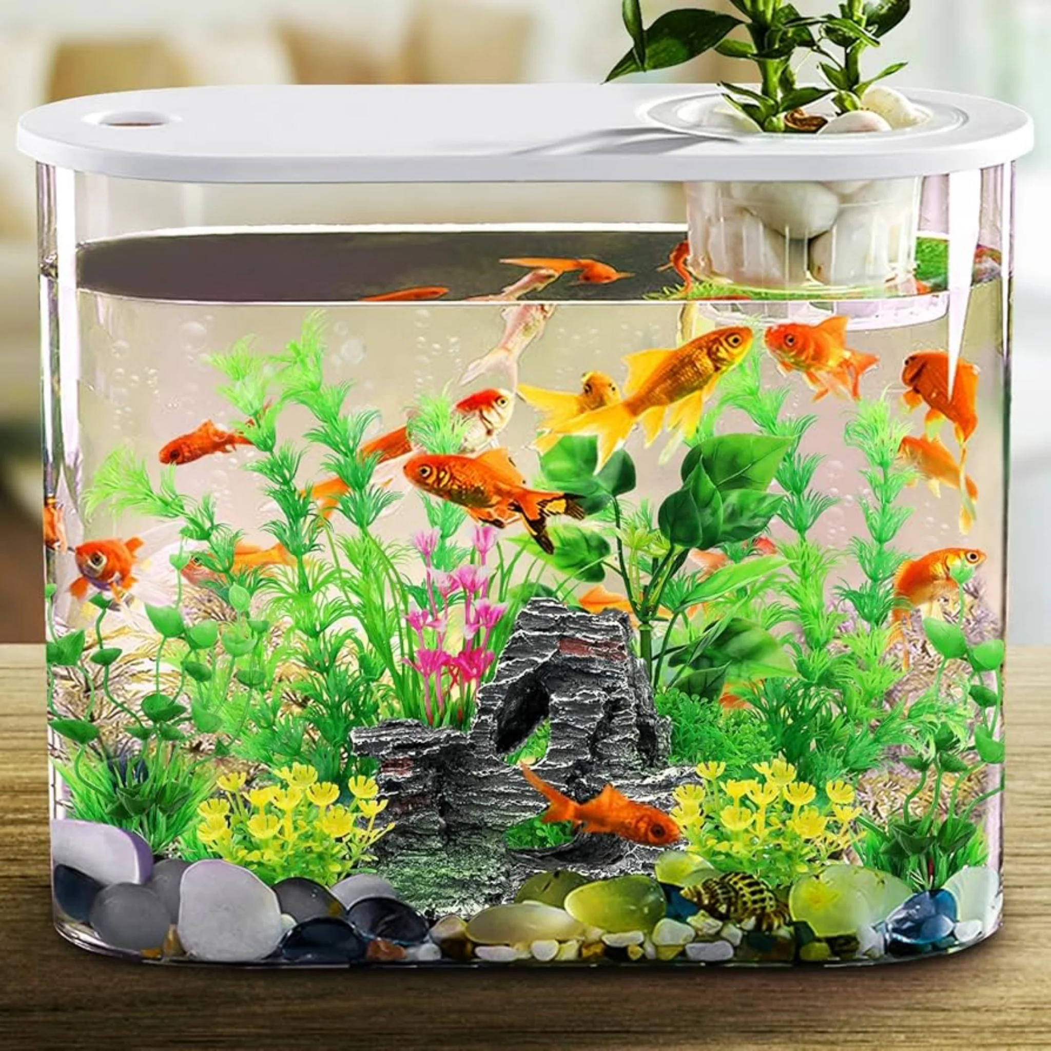 Plantas Acuáticas Artificiales Variadas – Venta Individual (3", 4", 8" y 12") - Image 4