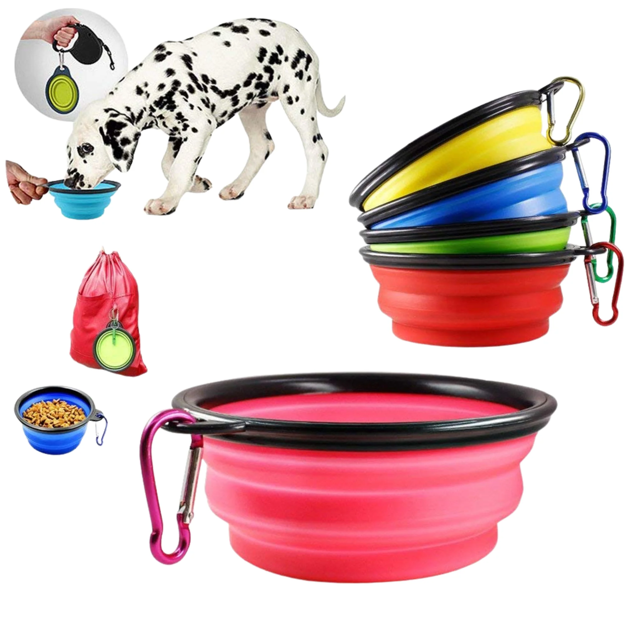 Plato Plegable de Caucho para Perros – Ideal para Paseos y Viajes - Image 3