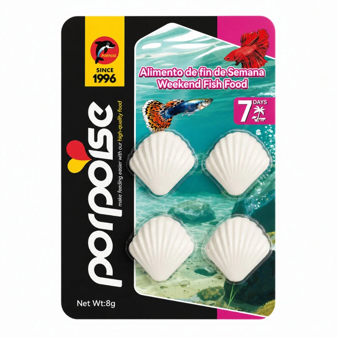 Porpoise Weekend Fish Food 8 g – Alimento Vacacional para Peces (7 días)