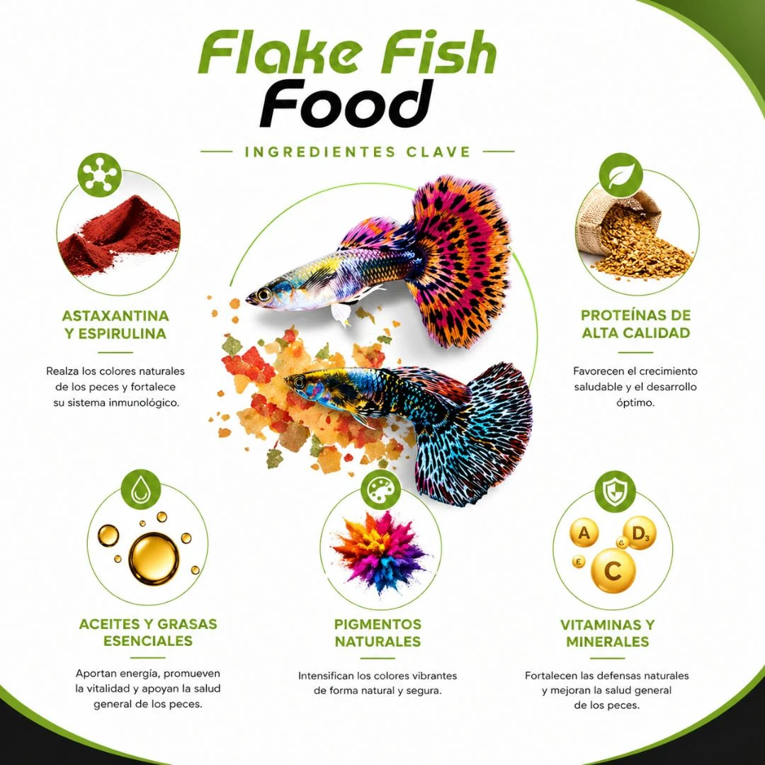 Porpoise Flake Fish Food 2.3 kg – Alimento en Hojuelas para Peces Ornamentales - Image 3