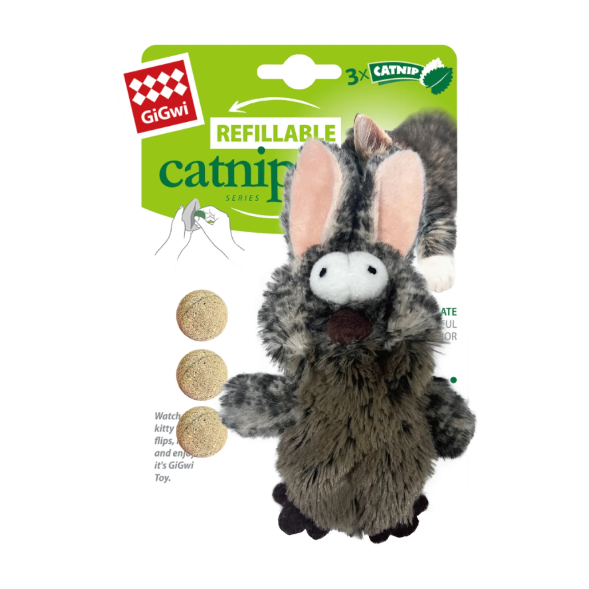 GiGwi Refillable Catnip –Juguete para Gatos con Catnip Recargable - Image 2