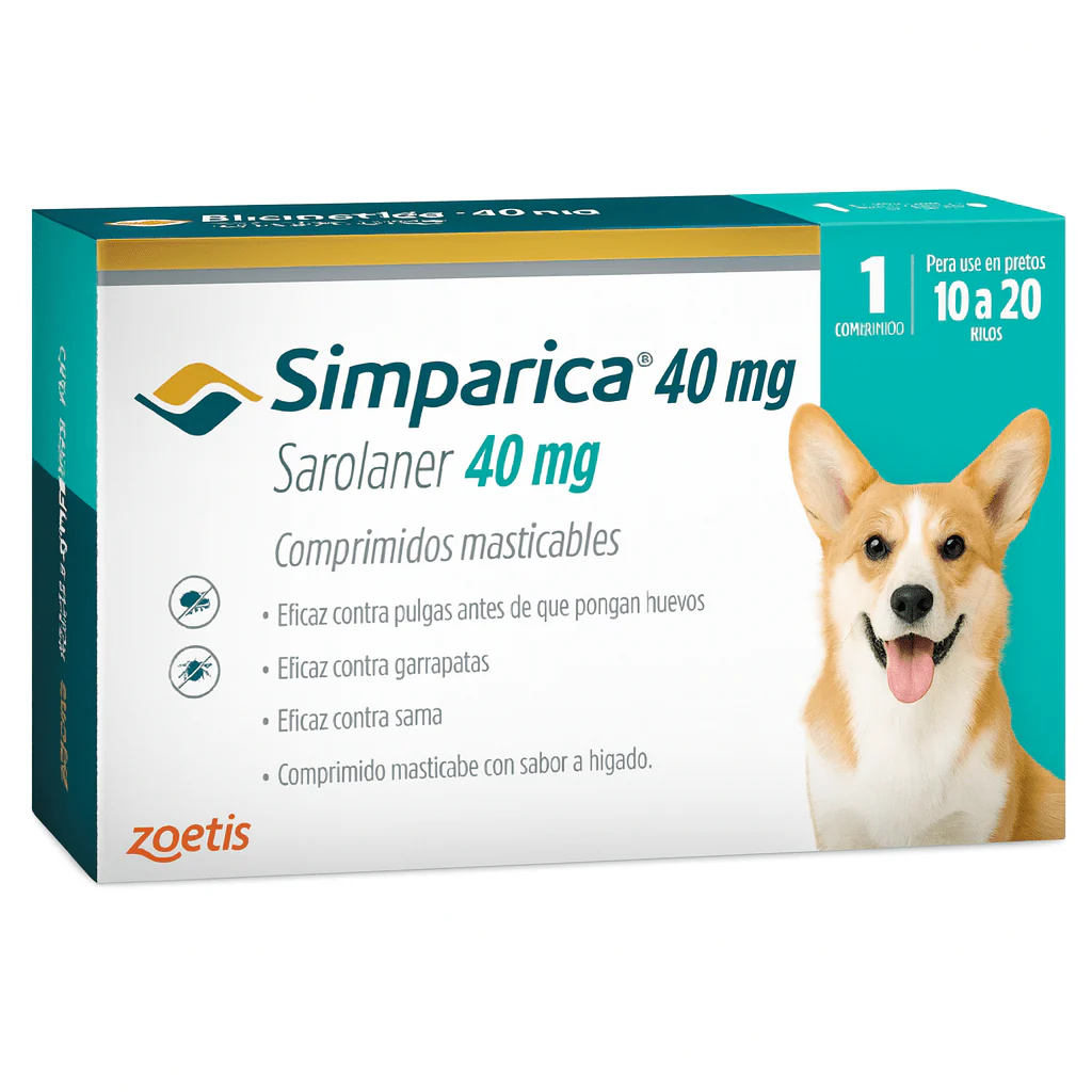 Simparica tableta antipulgas, garrapatas, piojos y ácaros ( 1 unidad) - Image 8