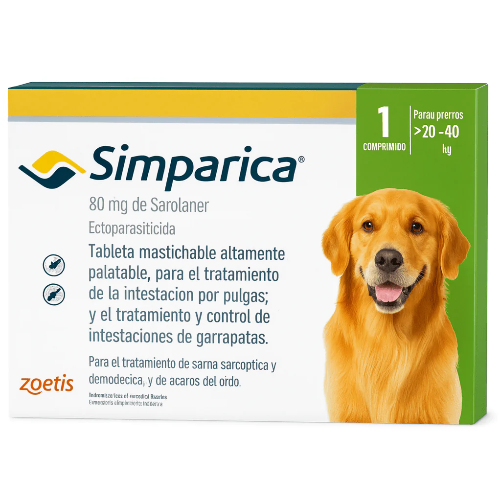 Simparica tableta antipulgas, garrapatas, piojos y ácaros ( 1 unidad) - Image 9