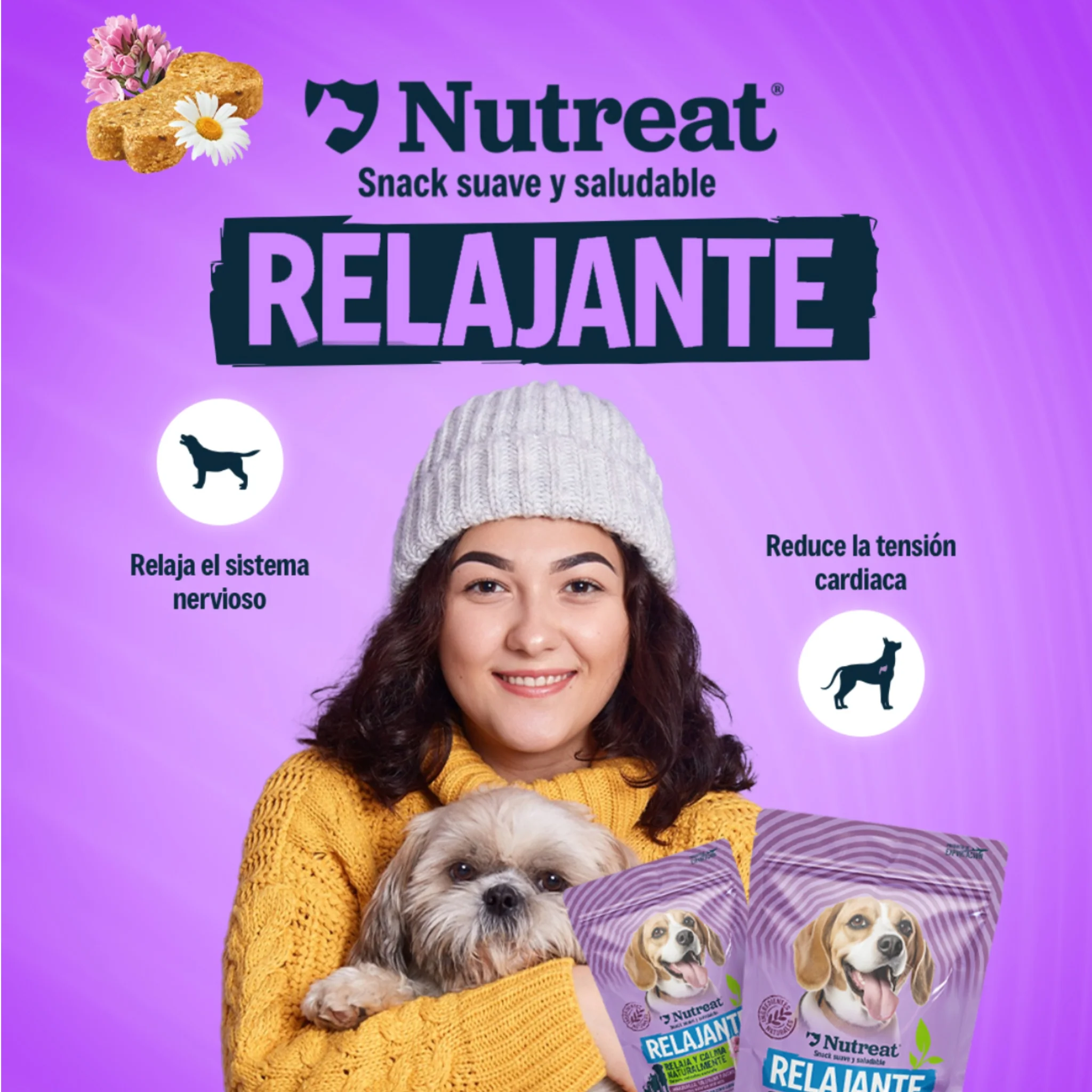 Nutreat Relajante 2PACK - Valeriana y Manzanilla - Snack 100% Natural - Image 3
