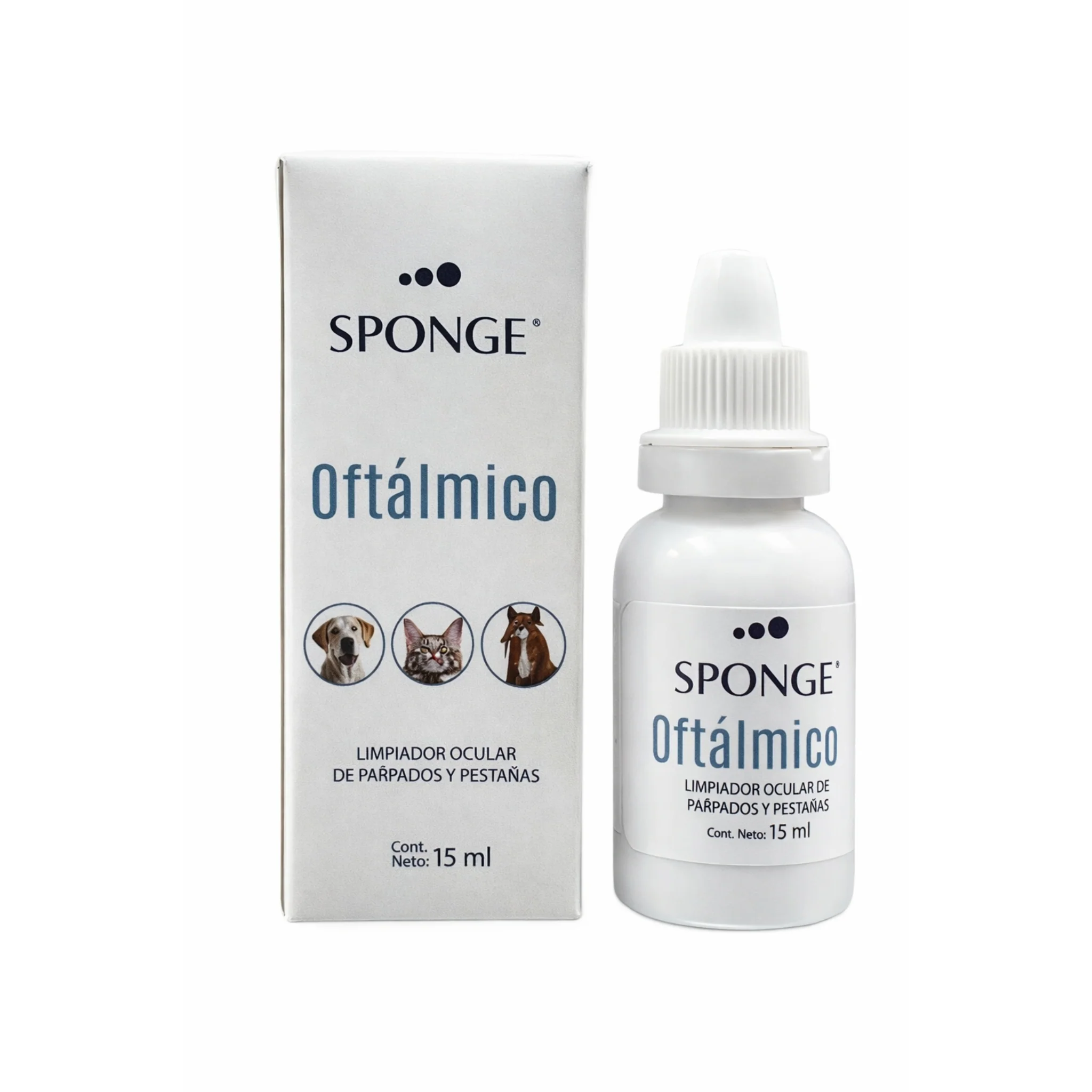 Sponge Oftálmico – Limpiador Ocular Antiséptico para Perros y Gatos