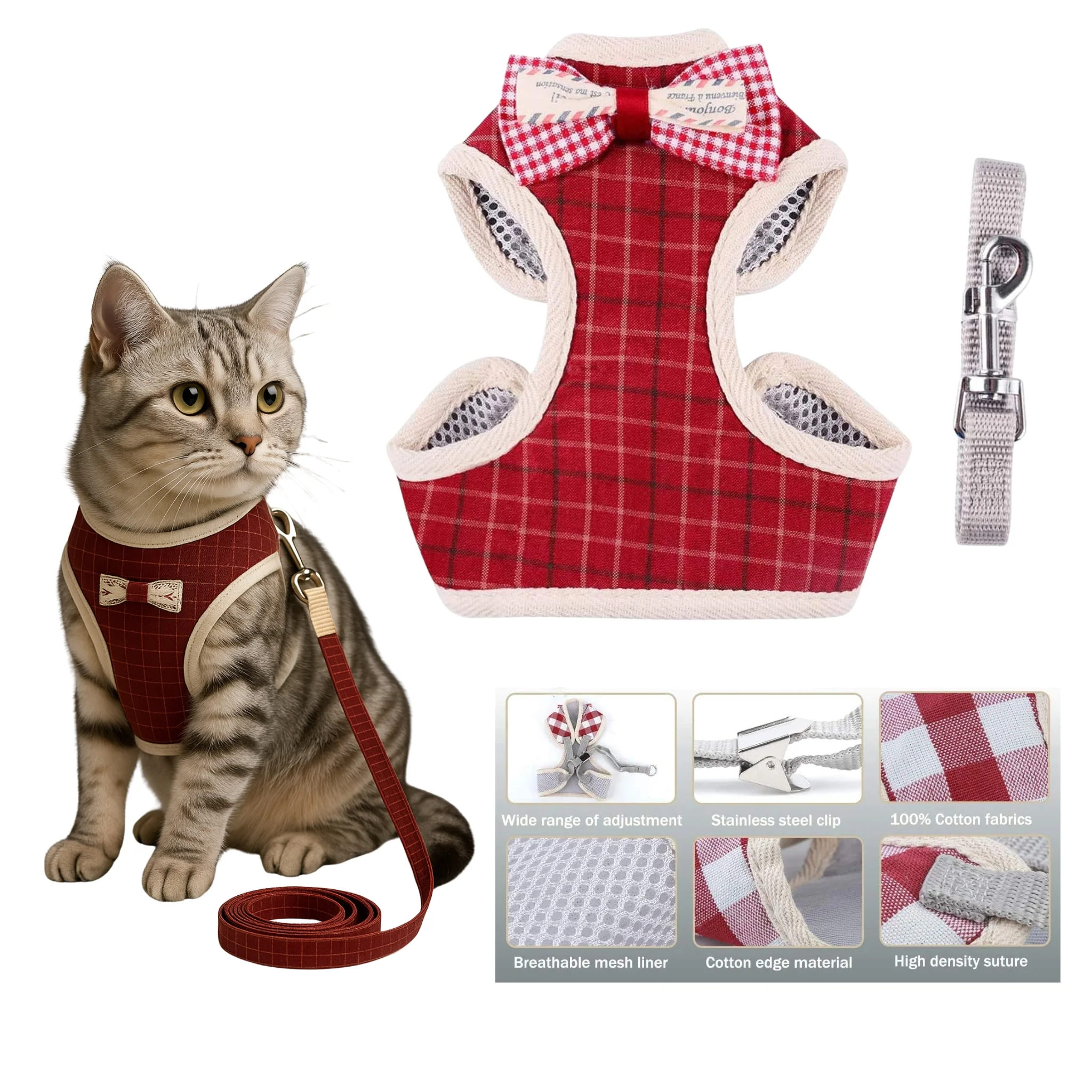 Arnés Chaleco Deluxe para Gatos - Image 3