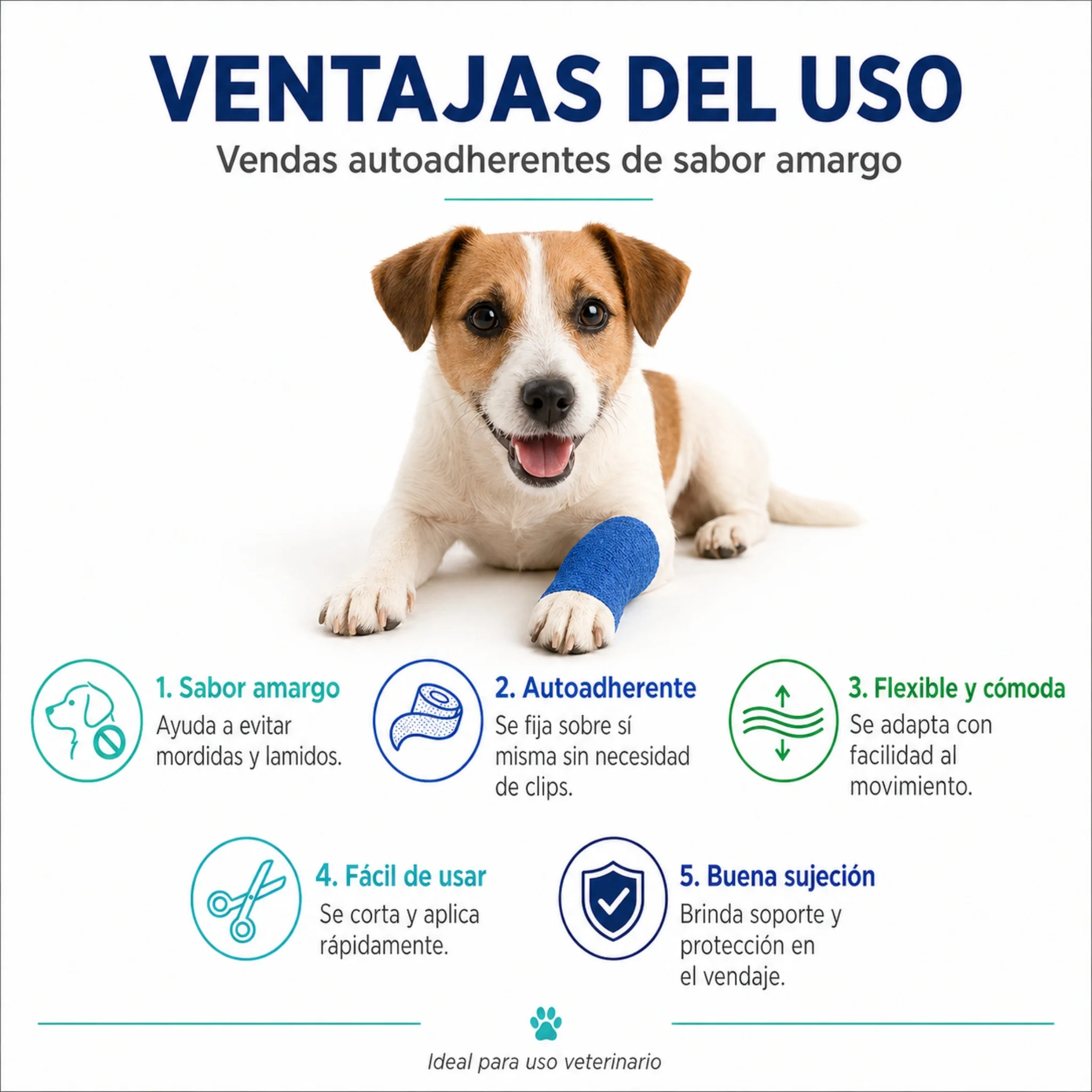 Venda Autoadherente para Perros y Gatos con Sabor Amargo - Image 2