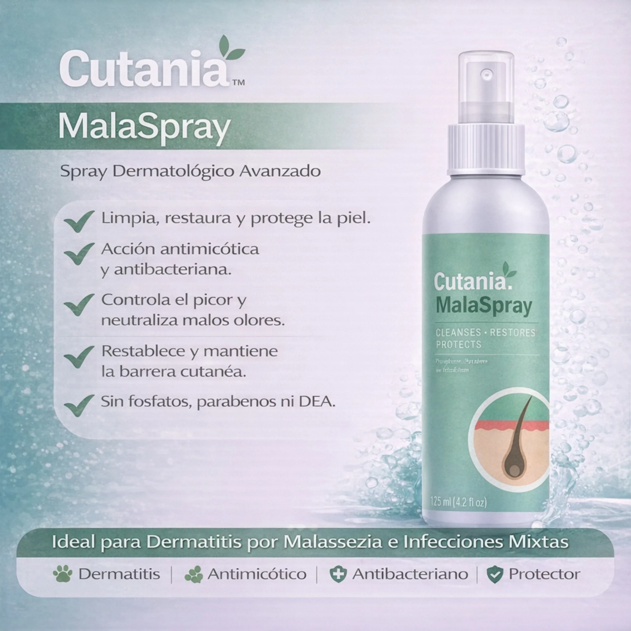VetNova Cutania M Pack – Champú y Spray para Problemas de Piel - Image 3