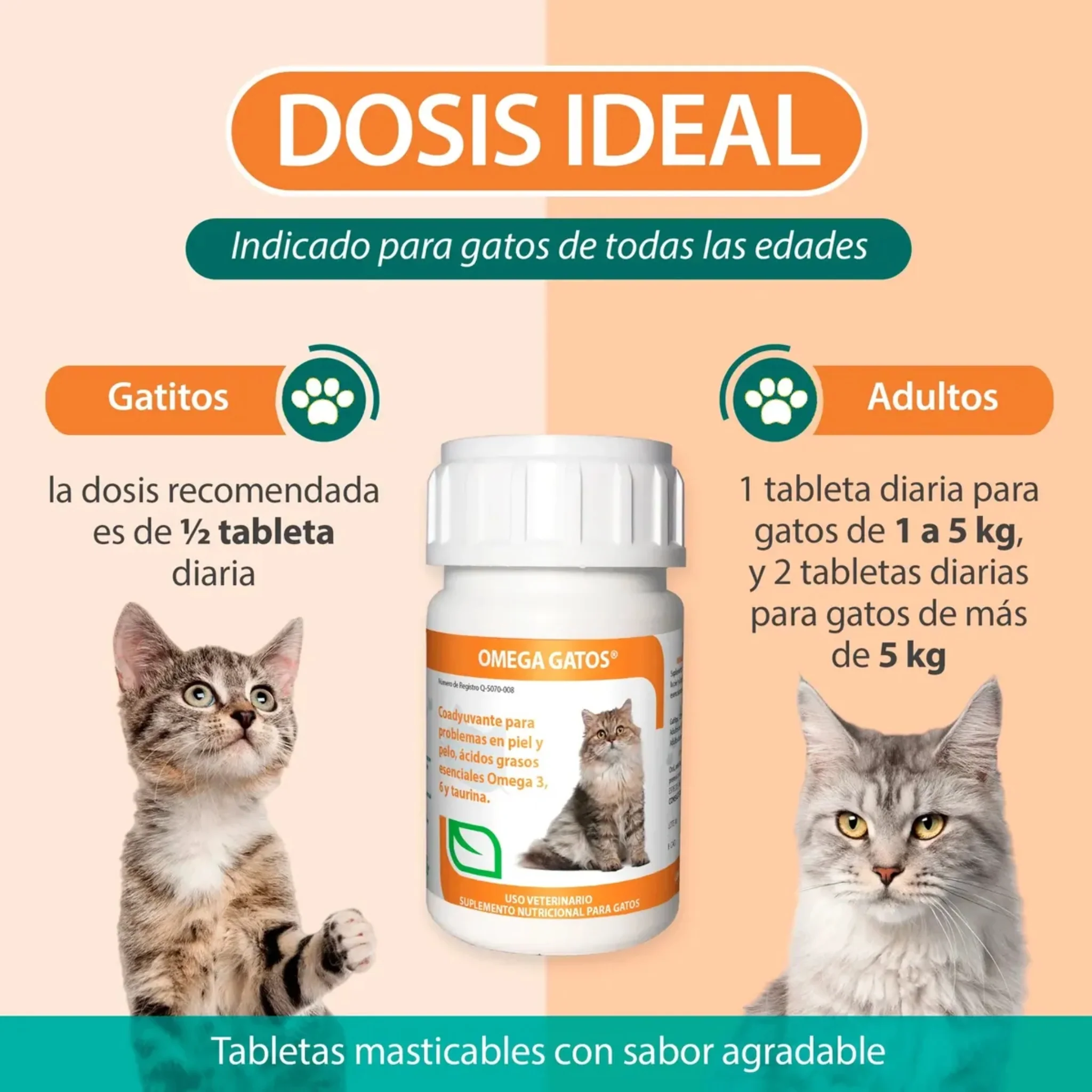Vetri Omega® Gatos – Suplemento Nutricional para Piel y Pelaje - Image 3