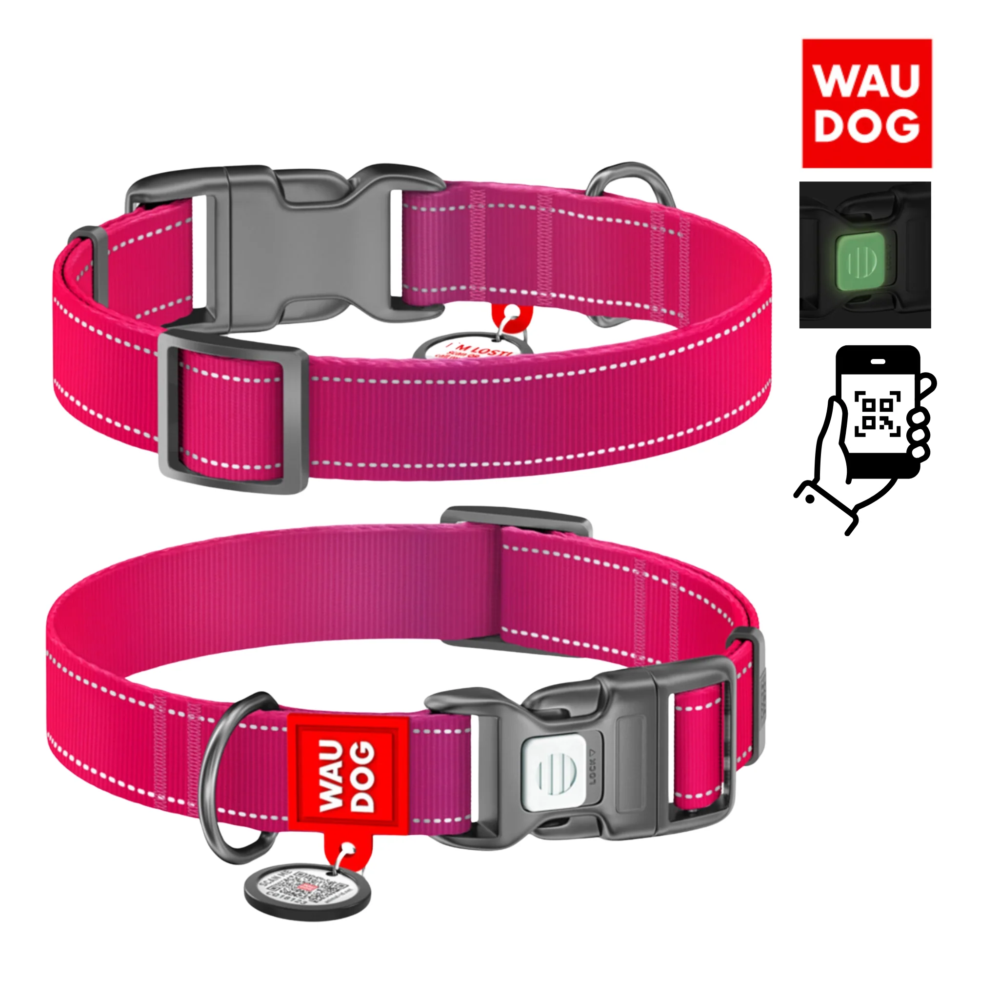 WAUDOG Nylon Collar Reflectivo L 2,5 mm - Image 3