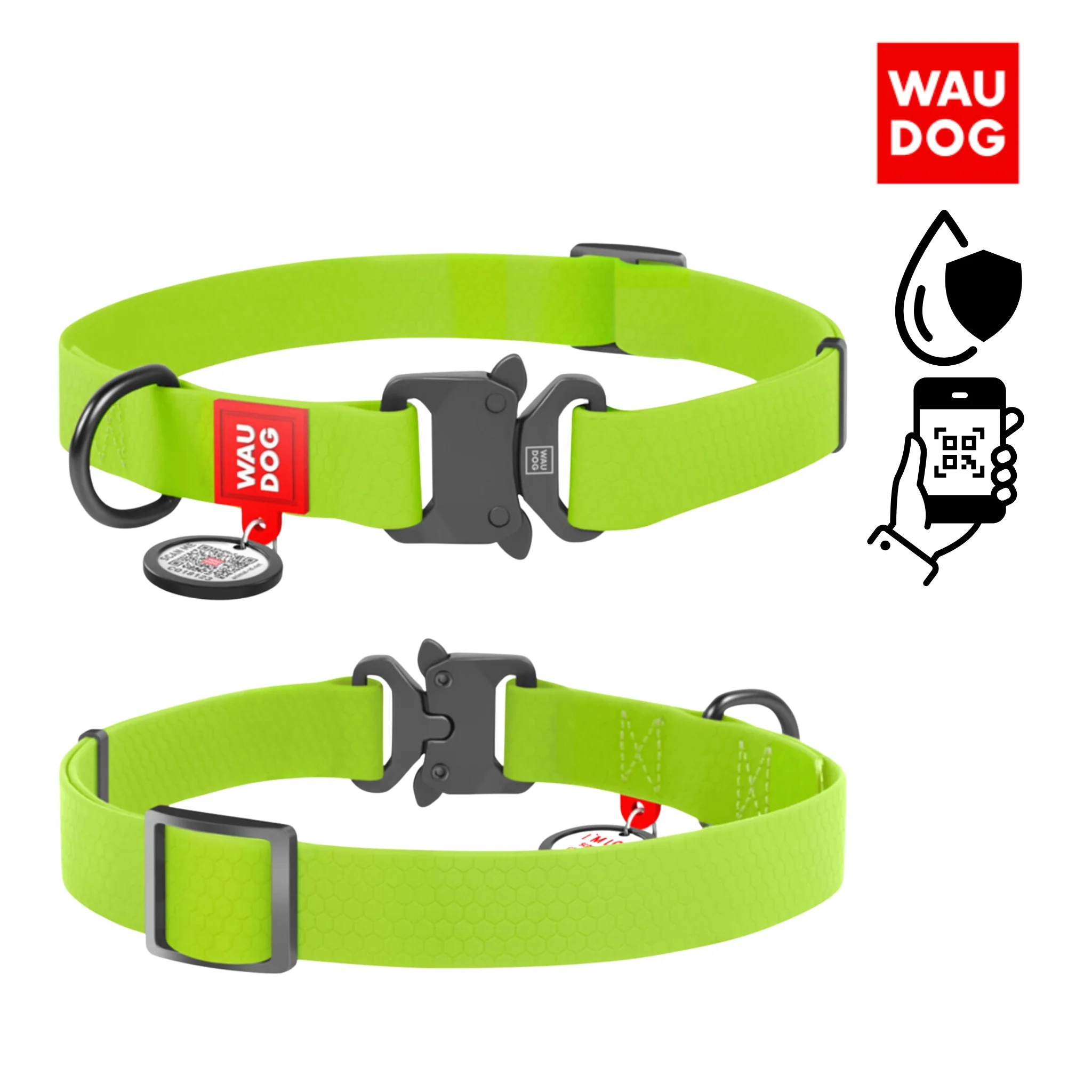 Collar impermeable WAUDOG Water: resistente y perfecto para actividades al aire libre. - Image 3
