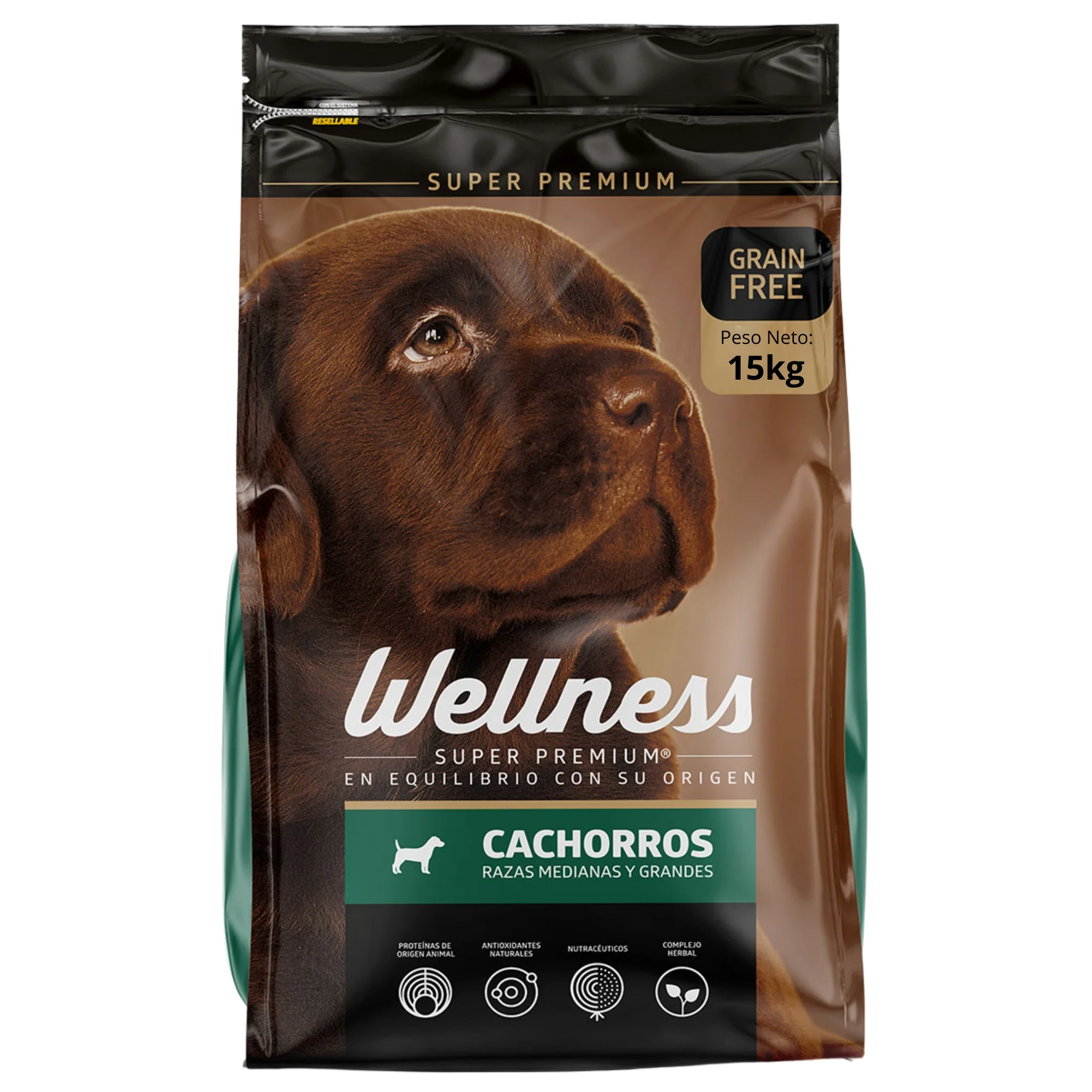 Wellness Cachorro Razas Medianas y Grandes de 15kg