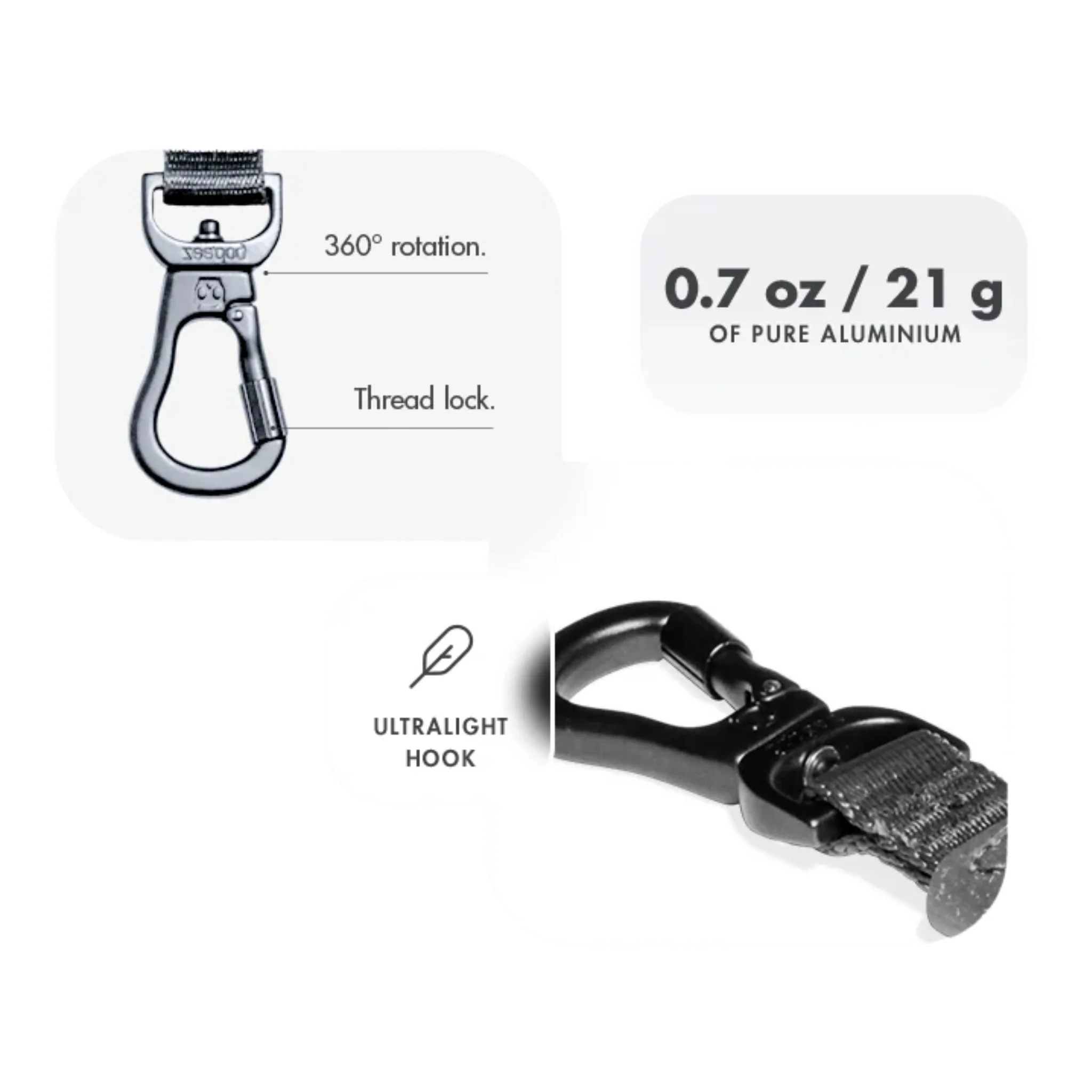 Zee.Dog Airleash Carbon - Correa Antitirones Ultra Ligera - Image 6