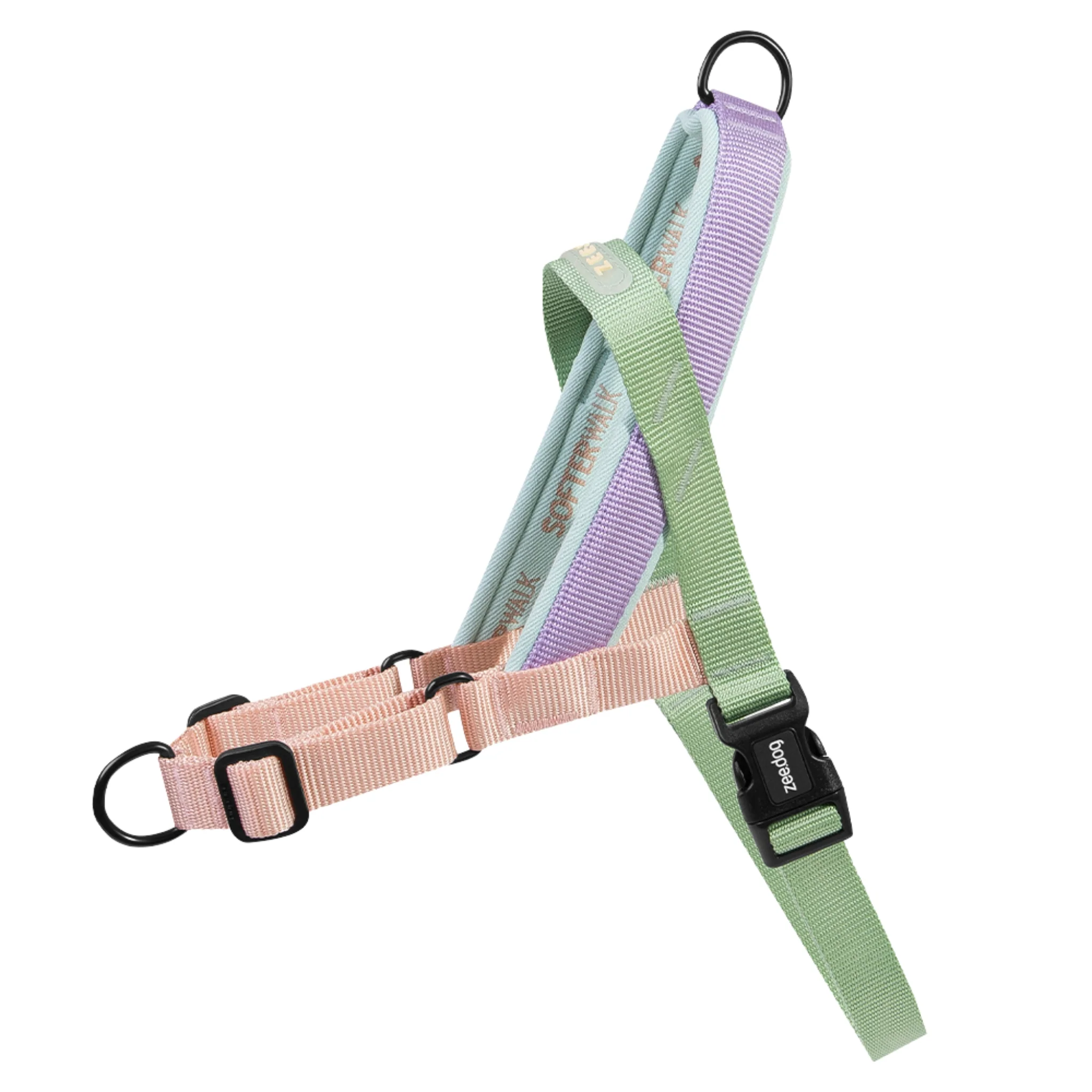 Zee.Dog Peach Softer Walk Harness – Arnés Ajustable Anti-Tirones